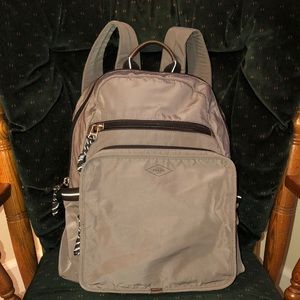 Fossil Backpack with Inside Computer Sleeve - Gray